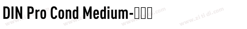 DIN Pro Cond Medium字体转换 DIN Pro Cond Medium字体转换